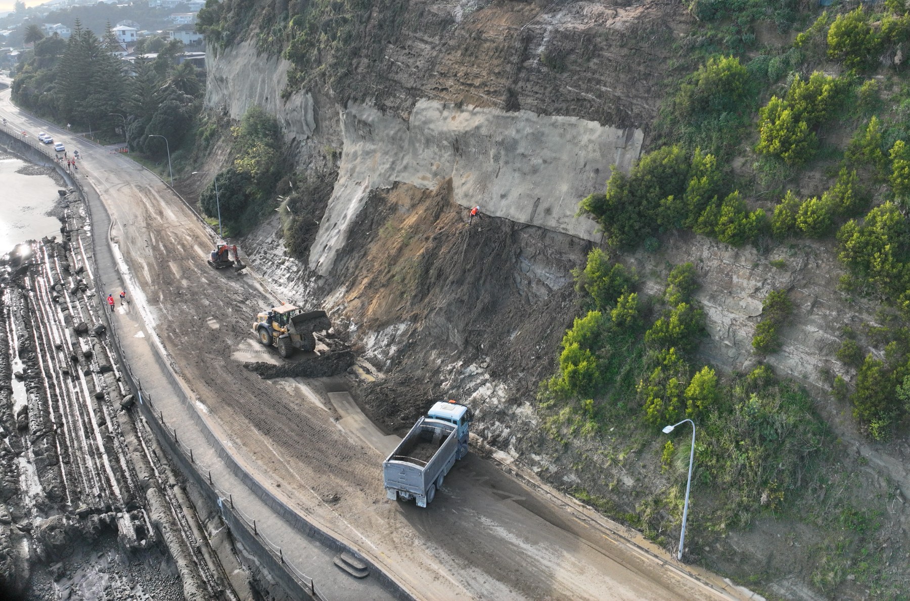 Rocks Road under repairs following severe weather event July 2025