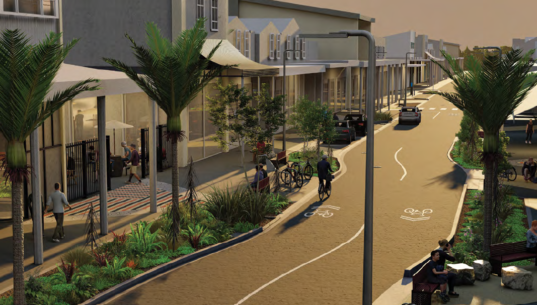 Render of Bridge Street once project is completed